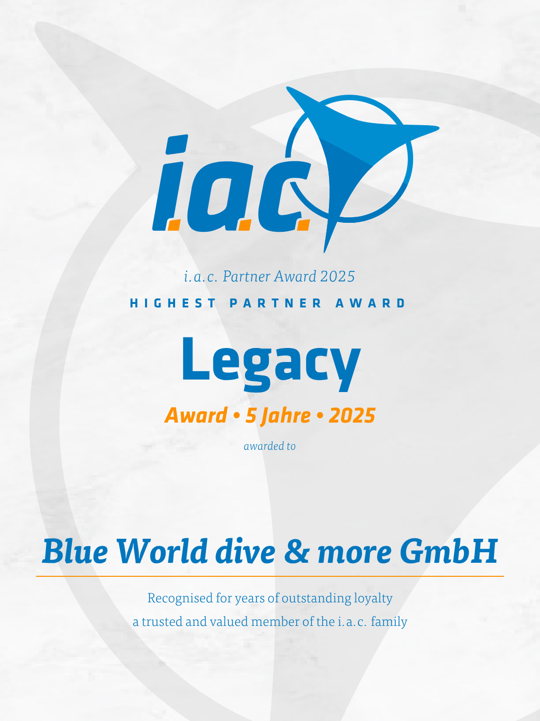 i.a.c. Award